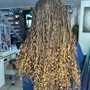 Boho curly braids