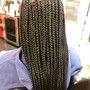 Med knotless Box Braids