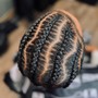 Stitched Braids (straight back)