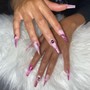 Medium length Acrylic Nails