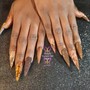 Full Set of Acrylic Nails (Short -Medium Length)