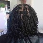 Medium knotless braids