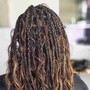 Box Braids w/curly hair