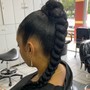 Sleek ponytail