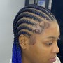 6 feed in braids