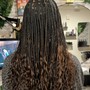 Human Hair Knotless Braid