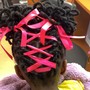 Curls with perm rods or pipe cleaner