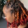 Curls with perm rods or pipe cleaner