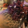 Curls with perm rods or pipe cleaner