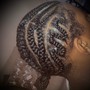 Men styled braids