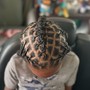 Box plats (braids) of natural hair ***please read description