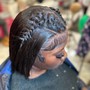 Frontal lace wig install