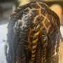 Marley/Kinky Twists Over Locs- Waist