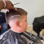 MENS HAIRCUT WITH RAZOR FACE SHAVE