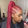 6 stitch braids w/heart