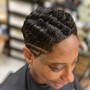 Flat Twists Style on Relaxed or Virgin hair