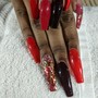 Full Set of Acrylic Nails (Short -Medium Length)