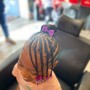 Kid's Fulani Braids Lemonade Braids(Natural hair)