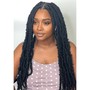 Large Knotless braids (waist length)