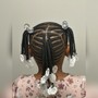 Kids natural hair braid style (no fake hair added)