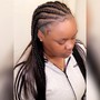 Medium knotless box braids