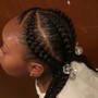 Kid's Natural Braid/ Twist Ponytails Style