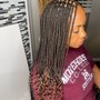 Knotless braids middle back