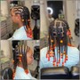 Girl's Half Scalp/ Half Knotless Braids (Medium)