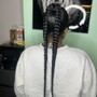 Island girl boho knotless braids