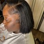 Half-up, half down Sew-In