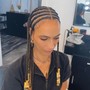 Large Knotless Braids