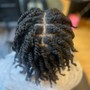 Loc Retwist- Ear to Shoulder