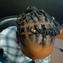 Starter Locs Coils or Two Strand Twists