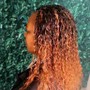 Knotless French curly (medium size)