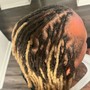 Half head/ Man bun Cornrows