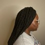 Small knotless Braids Midback