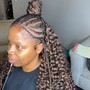 2 feed in braids with quick weave