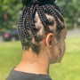 Smedium Knotless Box Braids