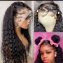 Half Up/Half Down Quick weave