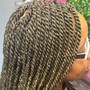 Kid's knotless box braids( med size)6-9years