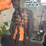 Loc Combination FULL HEAD- Mid Back Length Hair