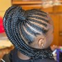 Feed-in braids Ponytail