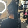 Feed-in braids Ponytail