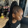 Feed-in braids Ponytail