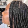 Natural Box Braids With Beads Adult