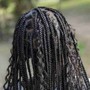 Knotless French Curl braids S medium