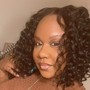 Crochet Braids (curly bulk  human hair)