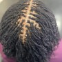 Loc Coils hair style no locking and no pattern