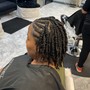 Cornrows/ Braid down/ Natural hair