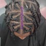 Re-twist w/Double Strand Twist (Above Shoulder)